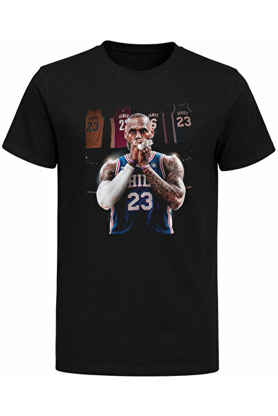 Efendioğlu Design Ανδρικό βαμβακερό μπλουζάκι με στάμπα  "Basketball Legend "...