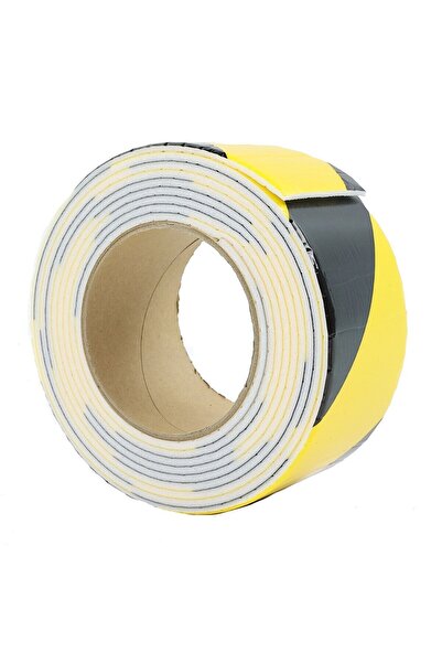 OEM Soft boundary tape YT-02, black + yellow, 3 cm x 3 m