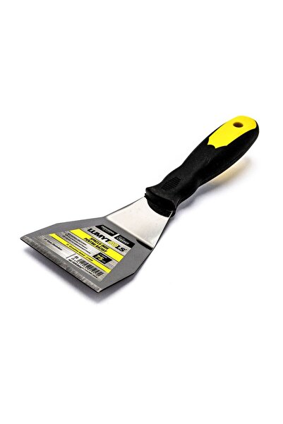 OEM Stainless steel scraping spatula, Lumytools LT 05957, rubber handle, 75 mm