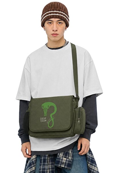 Fuddy Moda Unisex τσάντα ταχυδρόμου με στάμπα Billie Eilish Ghoul