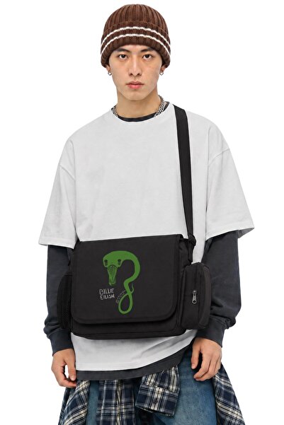 Fuddy Moda Unisex τσάντα ταχυδρόμου με στάμπα Billie Eilish Ghoul