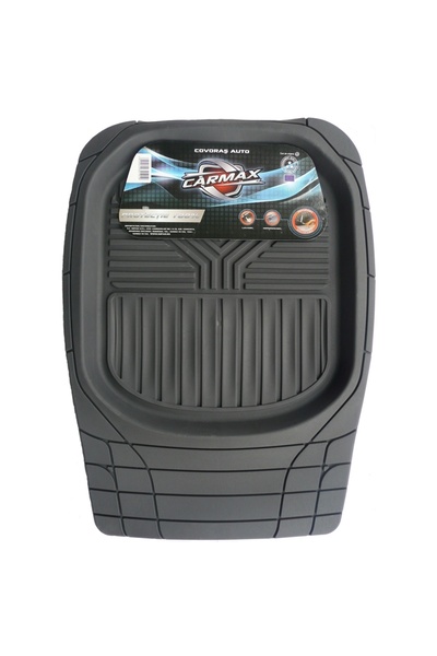OEM Covoras auto Carmax, tip tavita, universal, PVC, 65 x 42 cm, negru, 1 bucata
