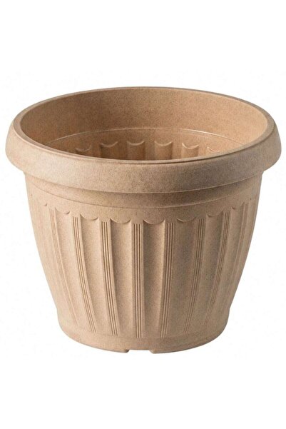 OEM Ghiveci din plastic Critex Infinity, interior / exterior, rotund, crem, D...