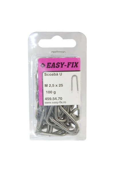 OEM U scoop, made of steel, M 2.5 x 25 mm, 100 g