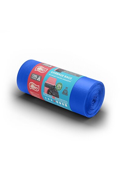 OEM Albio garbage bags, blue, 120 L, 10 pieces
