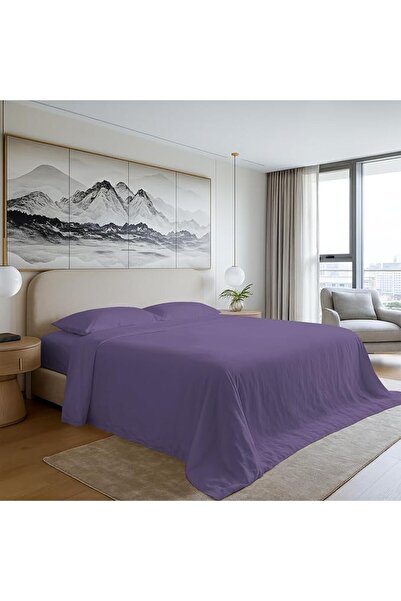 GENERAL 100% Cotton Flat Bed Sheet Single Size 400 Thread Count Long Staple C...
