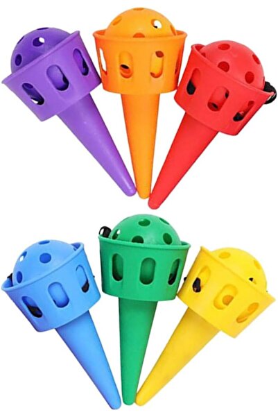 Arabest Toss and Catch Balls Set,6 Pcs Hard 40g Multi-color Catching Ball Gam...