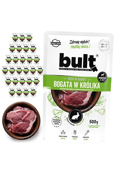 Bult Hrană umedă completă pentru câini, bogată în iepure, plic 30x500g