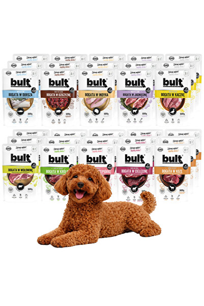 Bult Hrană umedă completă pentru câini, 10 arome, pungă 30x500g
