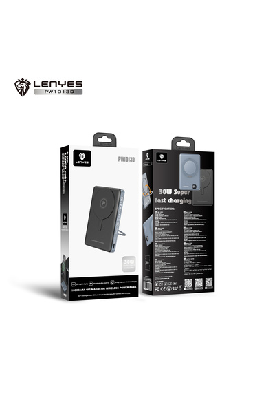 Leneys Magnetic Wireless Power Bank | 30W Super Fast Charging with LED Digita...