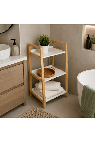 Binown Three-Tier Wooden Shelf