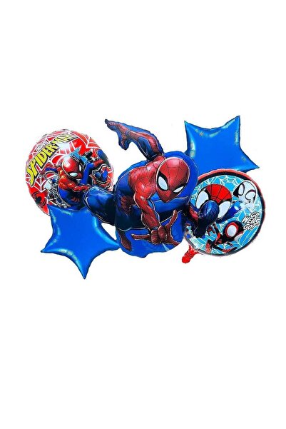 Adana Pasta Malzemeleri Spider-Man Foil Balloon Set of 5 (Fol-Tk/2715)