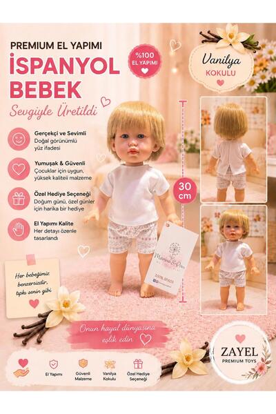 MARINA & PAU Marina&Pau Petit Soleil Serisi 30cm IVAN Pijamalı Oyuncak Bebek ...
