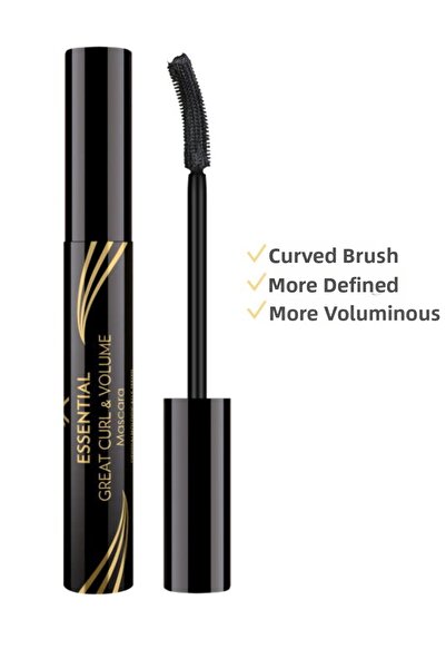 Golden Rose Essential Great Curl and Volume Mascara - Black - Volumizing Masc...