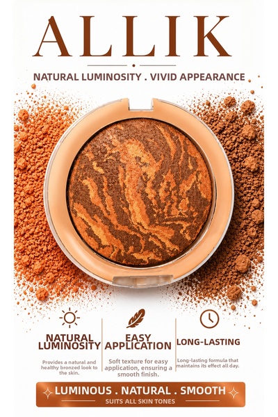 MAQYA KOZMETİK M. Mi̇lano Baked Blusher Shimmering Baked Powder Blush Brown /...