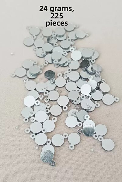 Mestore Oya Evening Dress Bracelet Necklace Plexi Metallic Plastic Sequins Si...