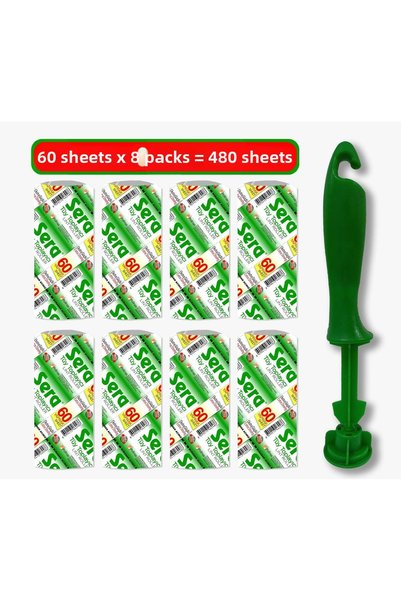 SERA Feather Collector 8 Replacement Rolls + Apparatus 480 Sheets