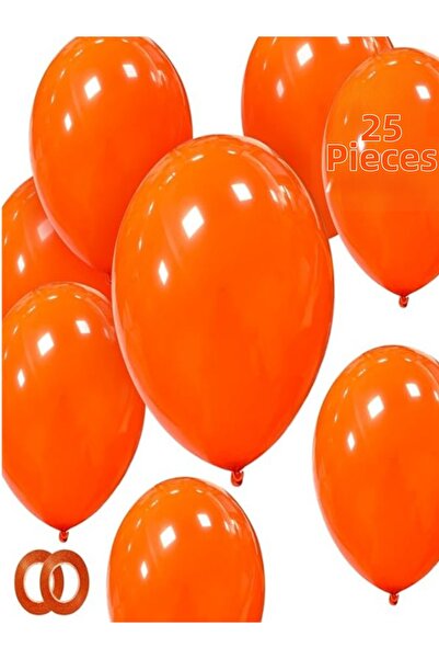 Işıltı Balon Dükkanı Orange Balloons Shiny Party Balloon Graduation, Engageme...