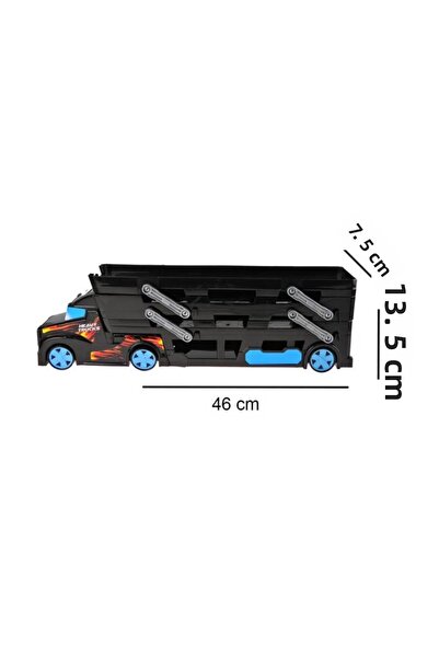 King Toys 3-Story 3-Vehicle Transporter Play Set - Black