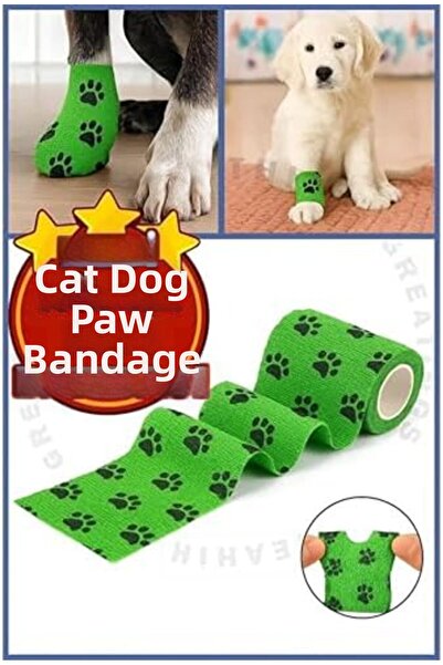 Yıldızan Srdshop Octacare Waterproof Self-Adhesive Cat & Dog Paw Bandage – Fo...