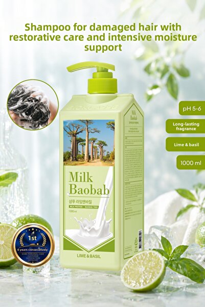 Milk Baobab Intensive Moisturizing Shampoo for Repairing Damaged Hair Origina...