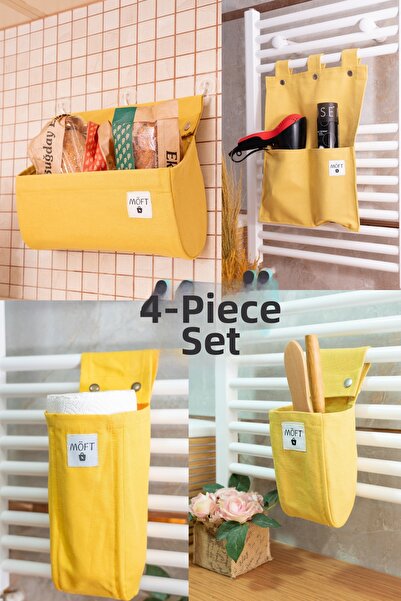 MÖFT 4-Piece Multi-Purpose Organizer Baby Stroller Organizer for Bathroom, Ki...