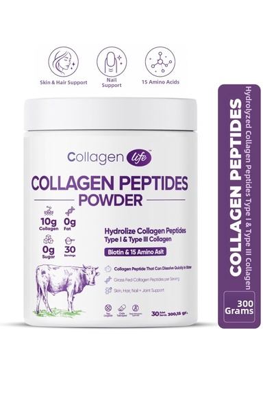 COLLAGEN LIFE مكمل غذائي يحتوي على 100% من ببتيدات الكولاجين المتحلل والبيوتي...