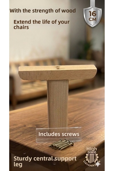 LEGORA WOOD DESİNG Picior de susținere pentru mobilier din lemn de 16 cm, din...