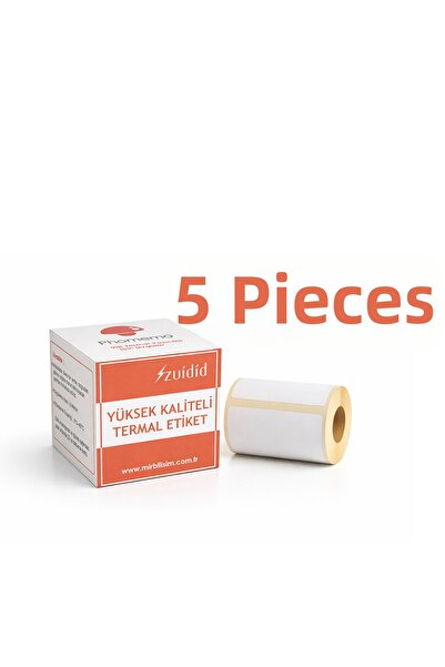 ZUIDID 5 bucăți de etichete termice din plastic alb de 40 x 30 mm, 230 de buc...