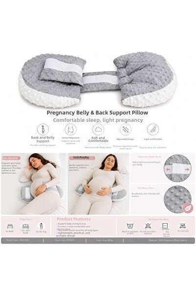 JINYJIA Maternity Waist and Abdominal Support Pillow Adjustable Side Sleeping...