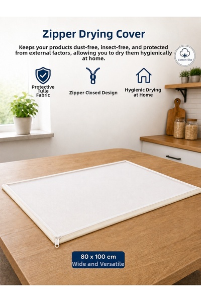 Magiclady 80X100 cm Zippered Tulle Drying Cream Cover – Protective Hygienic D...