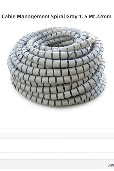 sfs elektrik Cable Collection Spiral Gray 1.5 Mt 22mm