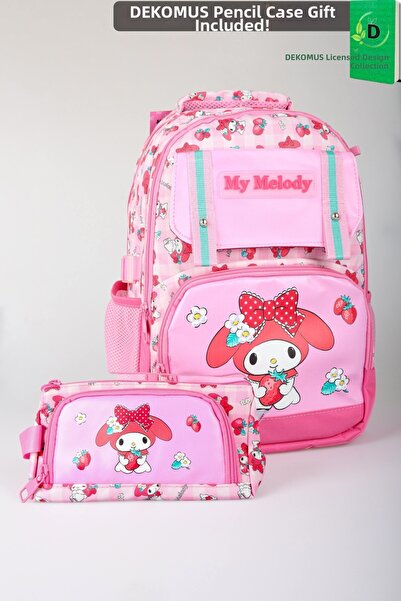 MY MELODY مجموعة حقيبة مدرسية كبيرة الحجم وحقيبة أقلام من مجموعة سويت بيري ال...