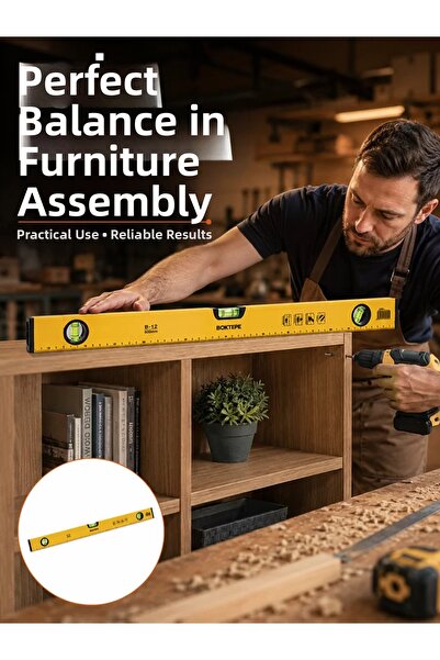 northcity n مقياس مياه بلاستيكي 600 مم - أداة قياس متينة من الجيل الجديد