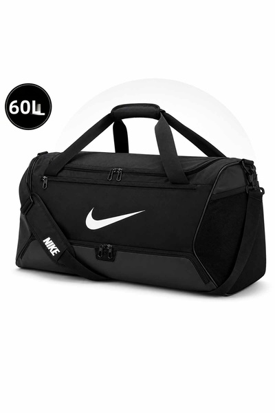 Nike حقيبة رياضية أكاديمي تيم 60 لتر للتدريب والسفر واللياقة البدنية مع حزام ...