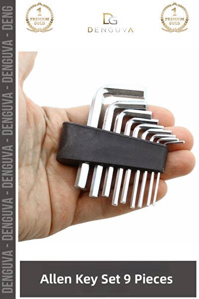 Denguva # Allenseti Chrome Vanadium Steel L Type Professional Repair Kit Key ...
