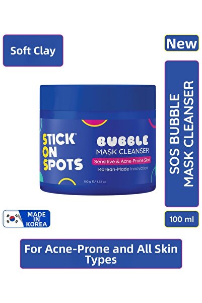 Stick On Spots قناع الفقاعات المنظف - (قناع الطين الفقاعي للبقع ومنظف الوجه)
