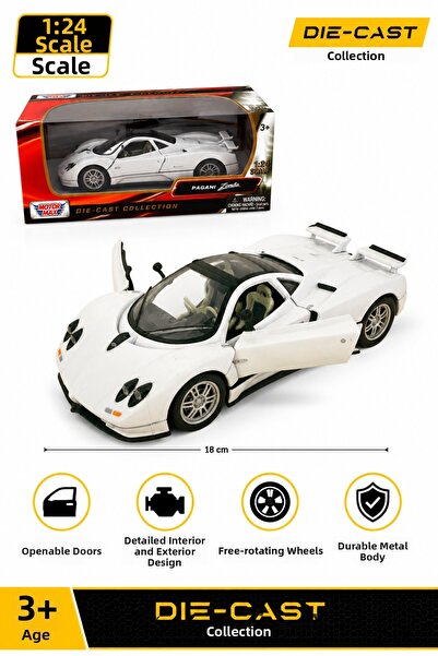 craftivio 1:24 Pagani Zonda C12 White Metal Model Car Diecast Collectible