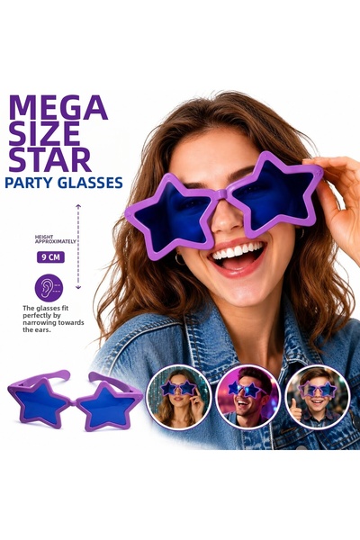 Skygo Mega Tip Star Party Glasses Purple Color