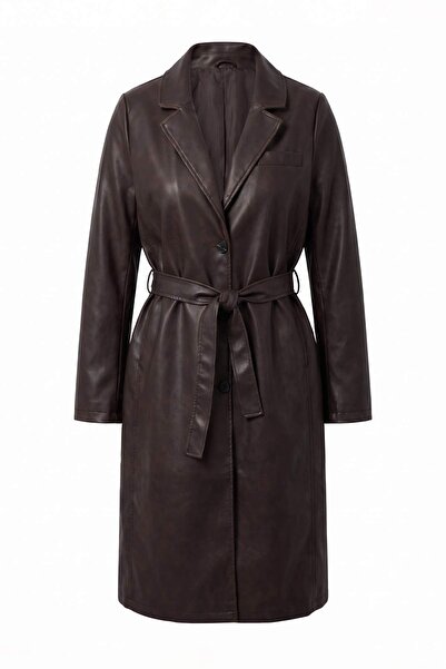 Trendyol Collection Dark Brown Regular Coat Twoaw27Kb00009