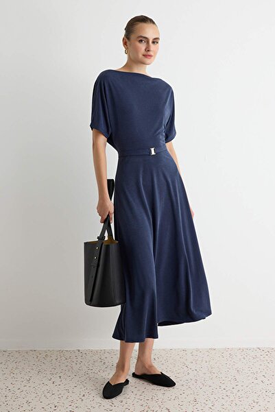 Trendyol Collection Rochie tricotată, fără căptușeală, din țesătură modal, cu...