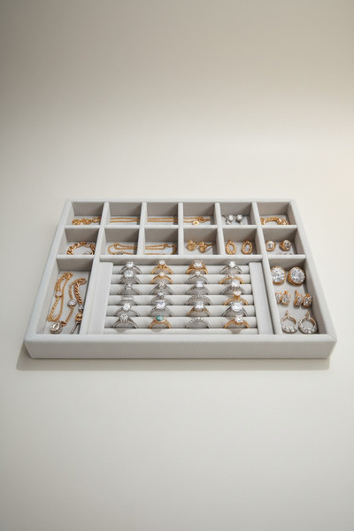 Moda fiesta Οργανωτής κοσμημάτων για συρτάρι με σφουγγάρι – Ξύλινος οργανωτής...