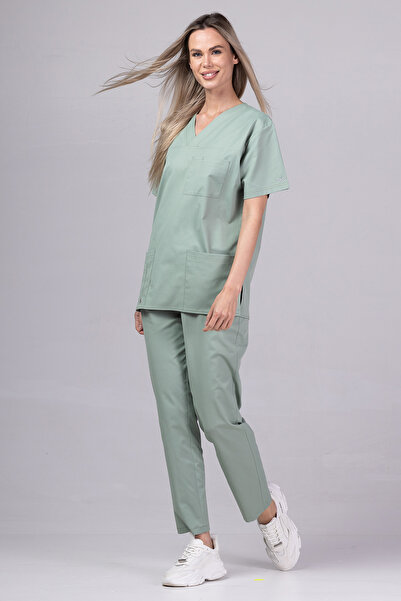 tag Costum medical pentru femei Cool Premium, Verde Tender