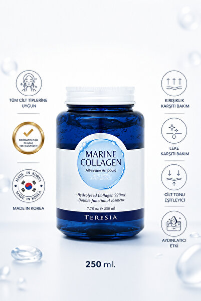 Deniz Kolajenli Ampul – Hassas Ciltler İçin Yenileyici, Nemlendirici & Canlandırıcı 250ml
