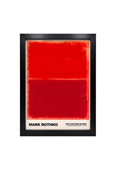 KAYNOCK Mark Rothko Red On Red, Modern, Contemporary Art, Sanat, Tablo Dijita...