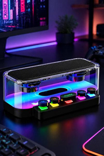 Blackbird Game Center Jrl Z6 RGB Işıklı Kablosuz Bluetooth Hoparlör - Mekanik...
