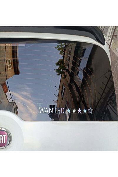 Oracal Wanted sticker araba&motor etiketi