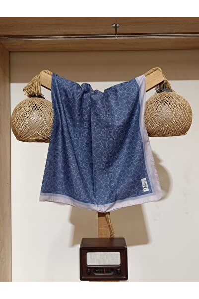 Hira İpek Scarf Simetrik Motifli Soft Eşarp