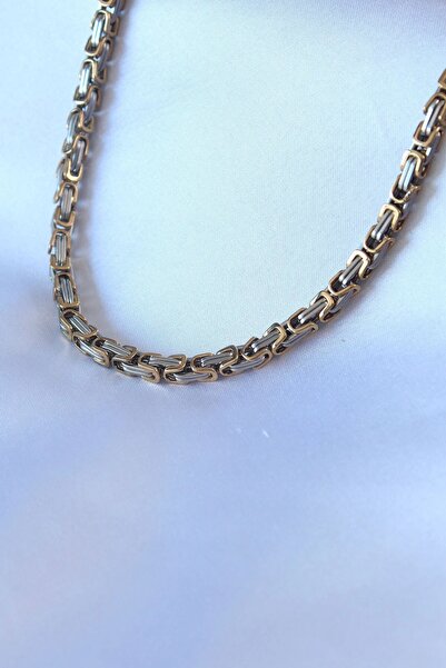 TakÇalıştır 316L Steel Mix Color King Chain Model Men's Necklace