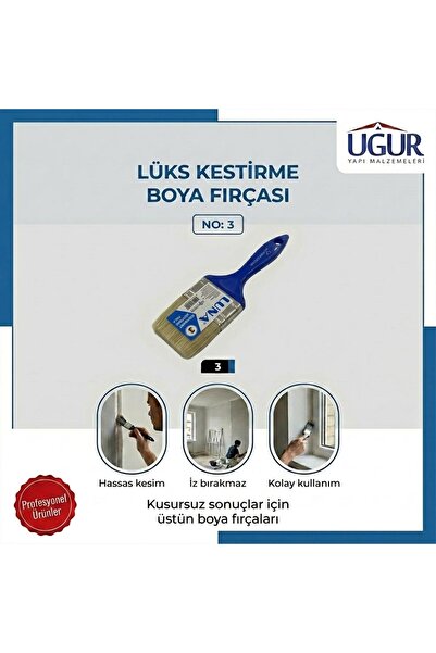 İzmir Fırça Luna Standart Kestirme Fırça No.3